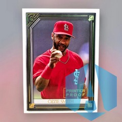 2021 Topps Gallery Ozzie Smith Printer Proof #105